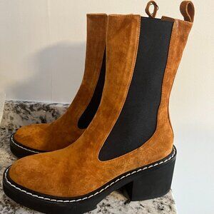 KHAITE  Calgary suede-leather boots Size 40